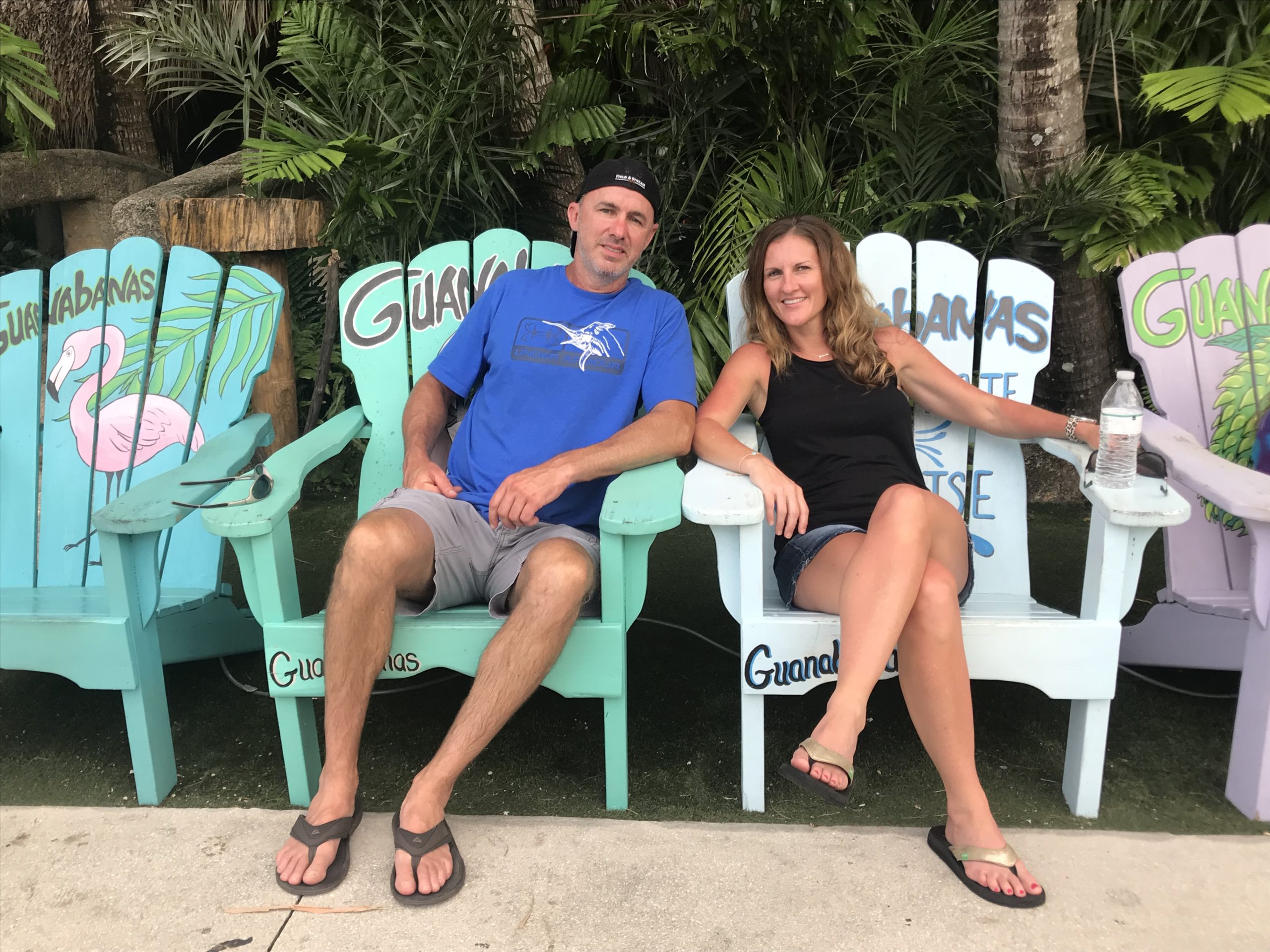 Me and the hubby chilling somewhere near a beach